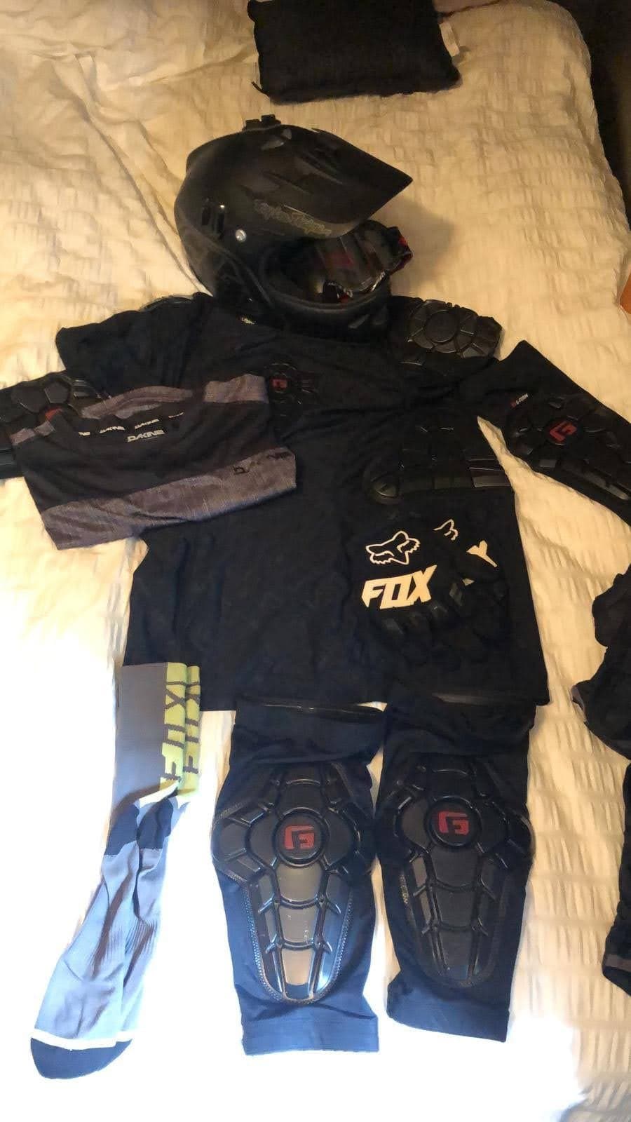Fox Racing Protective Gear Set with Helmet
