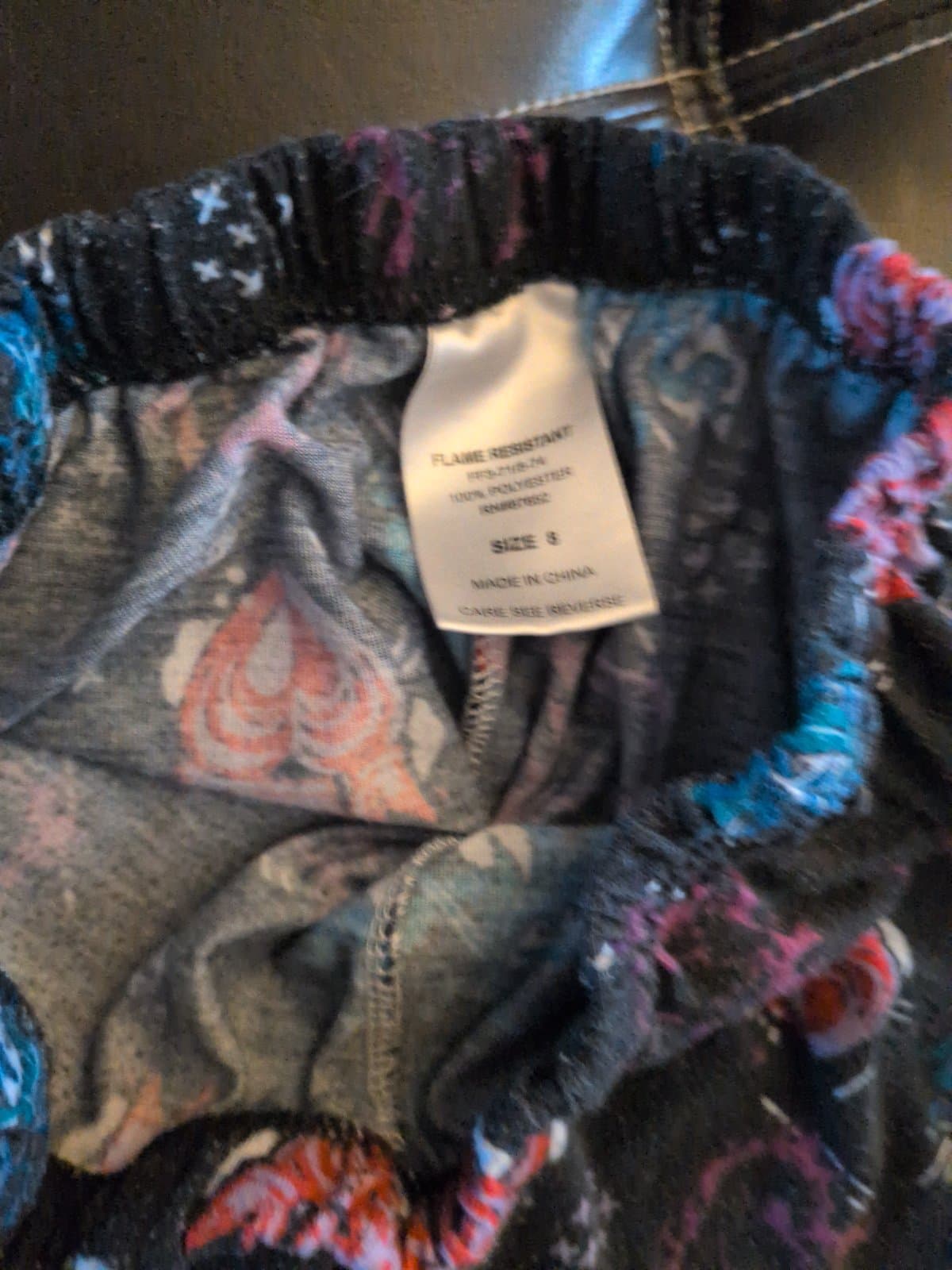 Flame Resistant Pajama Shorts — Size 8