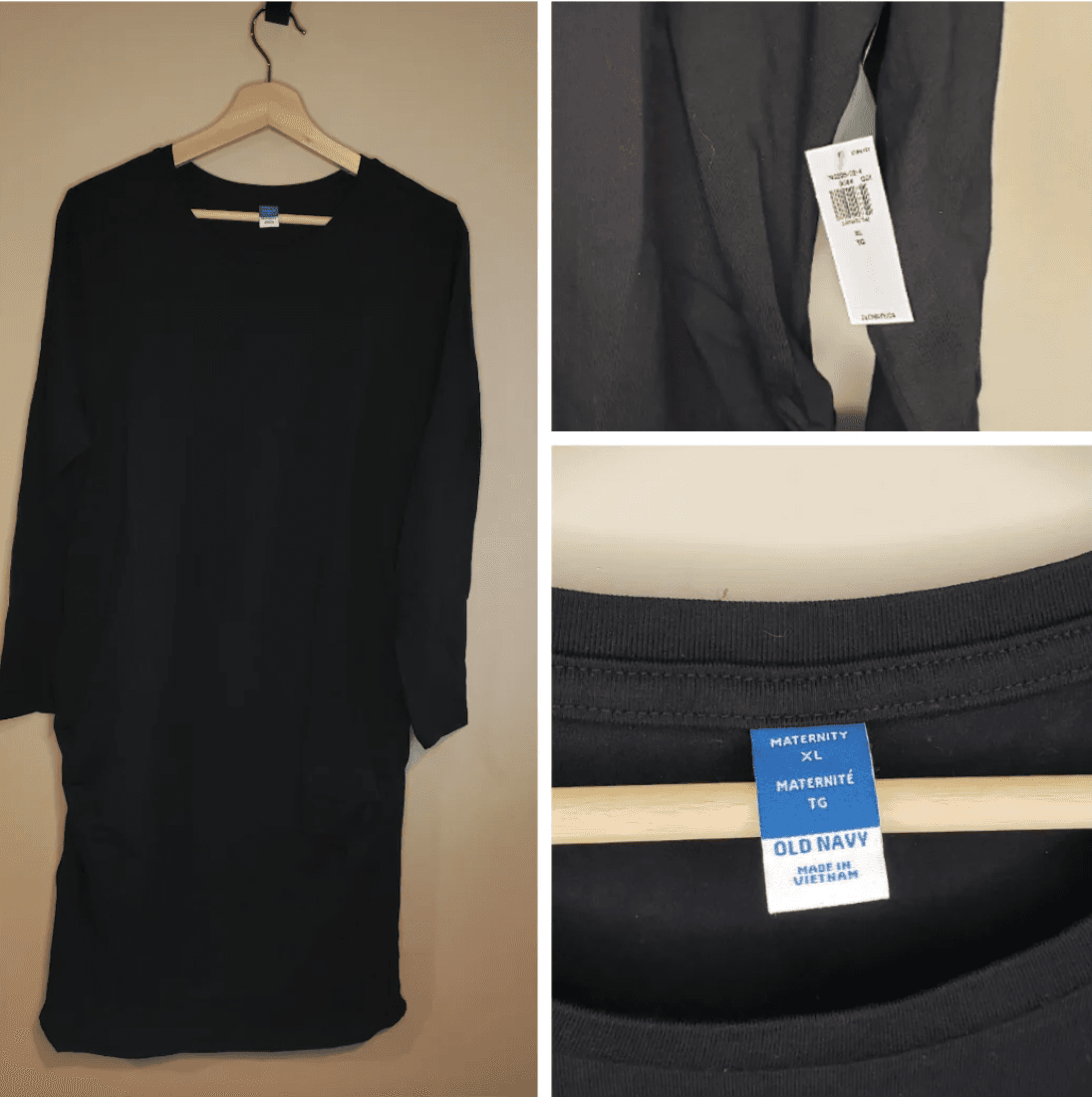Old Navy Maternity Long Sleeve Dress — Size XL